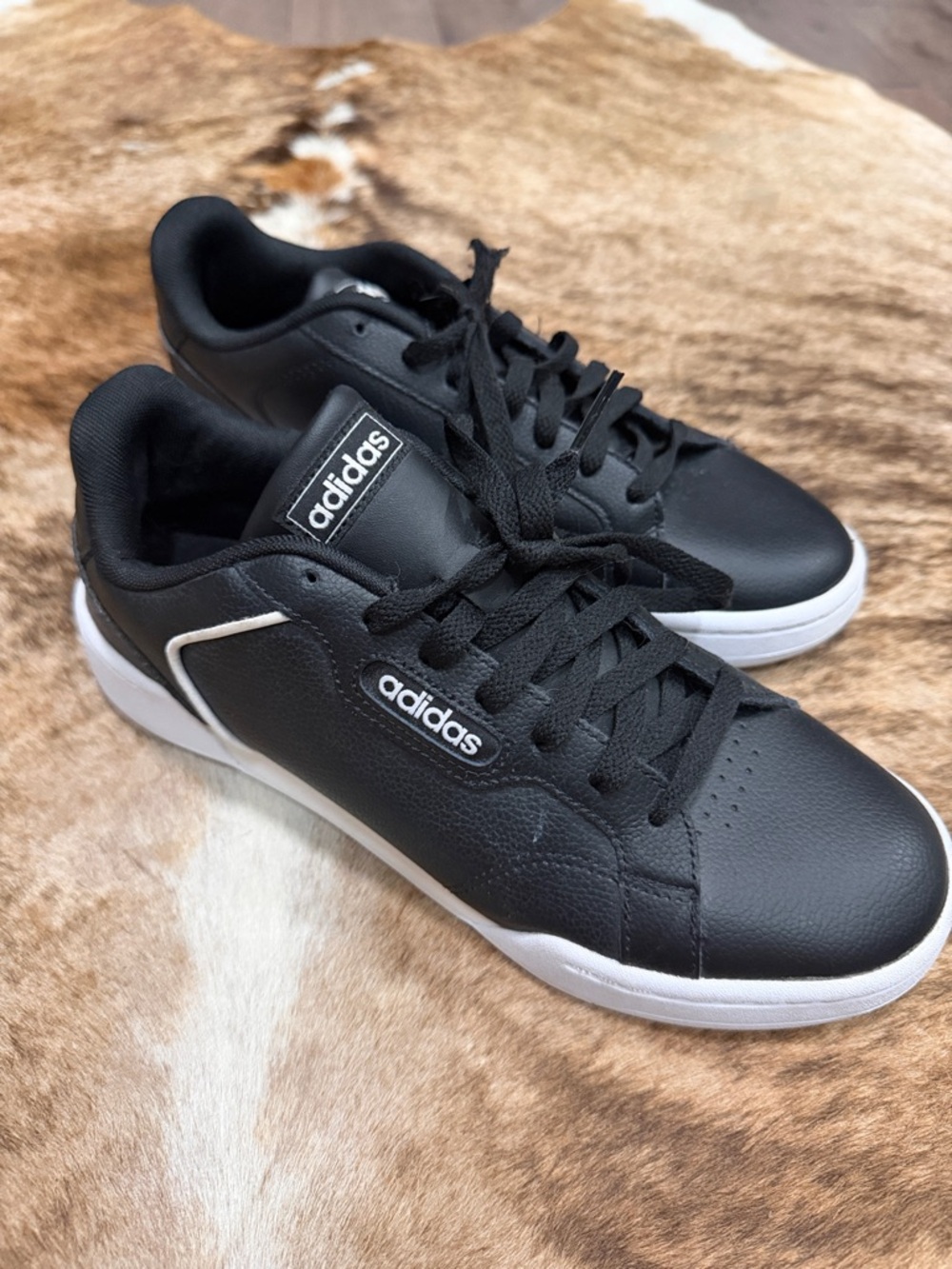 adidas Black and White Low-Top Men's Sneakers
